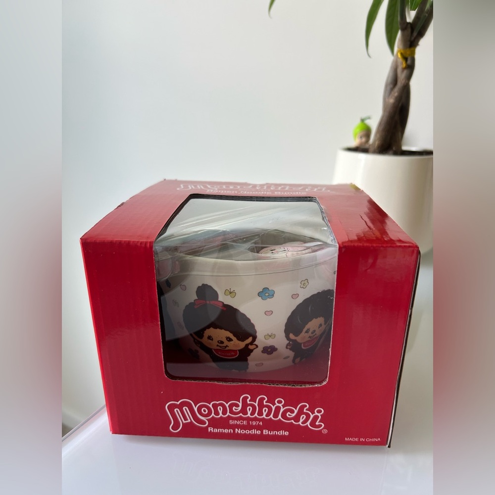 Monchhichi Ramen Noodle Bowl & Chopsticks Bundle Set